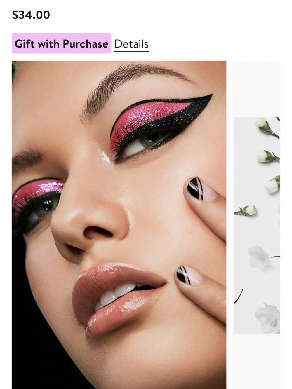 Stila Black Winged Liquid Eyeliner - Intense Black/Mai Tai.